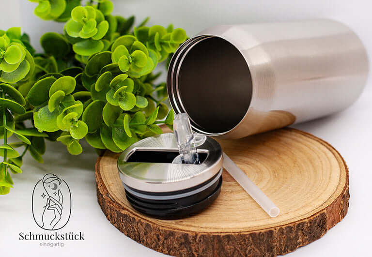 Personalisierte Edelstahl-Thermodose in verschiedenen Größen, Schmuckstück - einzigartig