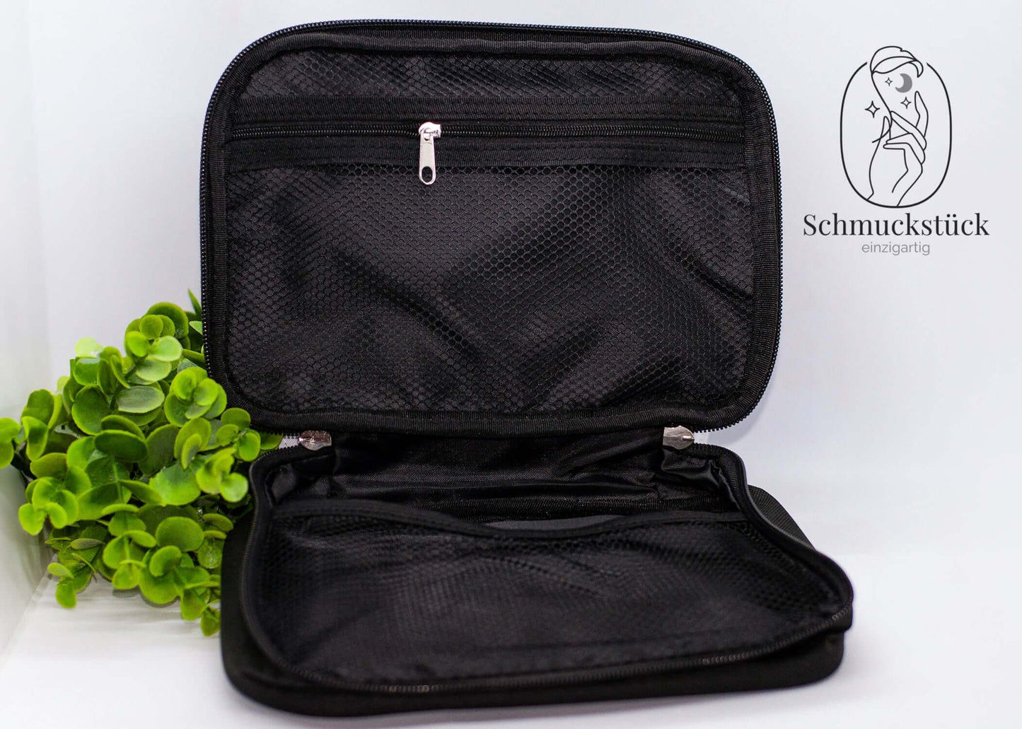 Ein personalisierter Kulturbeutel - Innenansicht.