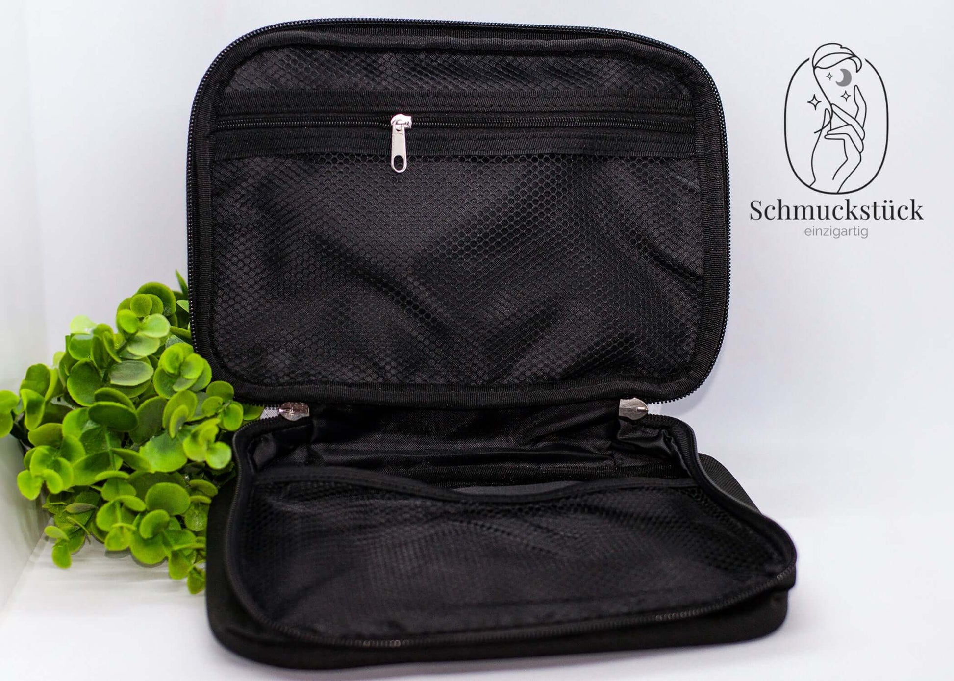 Ein personalisierter Kulturbeutel - Innenansicht.