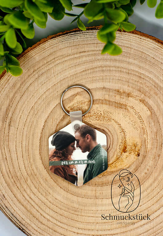 Schlüsselanhänger mit individuellen Aufdruck, Foto, Design oder Logo aus MDF mit Schlüsselring *Geschenkidee, Schmuckstück - einzigartig