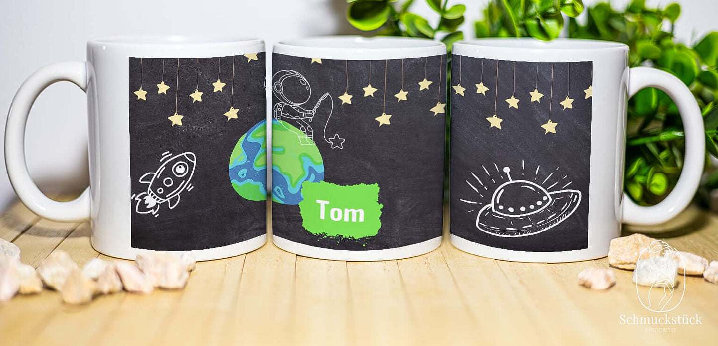 personalisierte Tasse mit Aufdruck *zur Schuleinführung / Schule, Schmuckstück - einzigartig