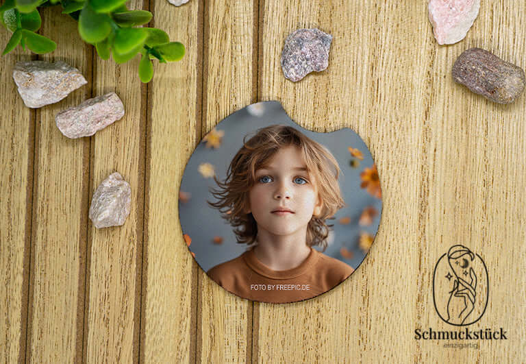 Untersetzer Gummi als Tassenuntersetzer mit eigenem Foto oder Text, Schmuckstück - einzigartig