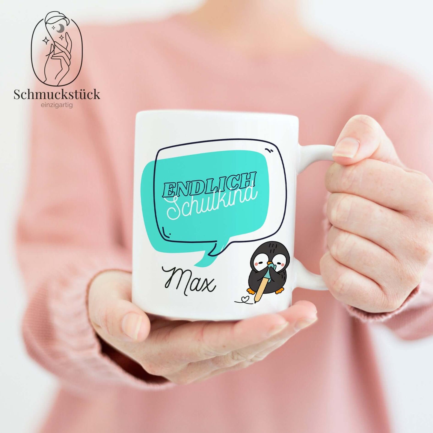 personalisierte Tasse mit Aufdruck *zur Schuleinführung / Schule, Schmuckstück - einzigartig