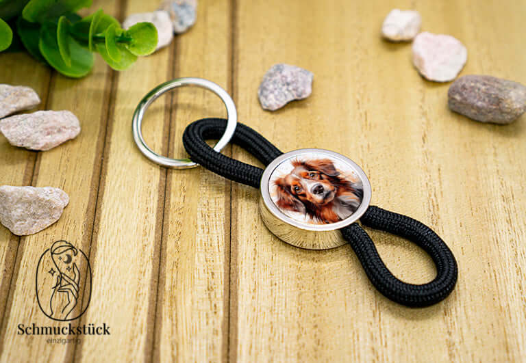 Schlüsselanhänger "Seil-Optik", Schmuckstück - einzigartig