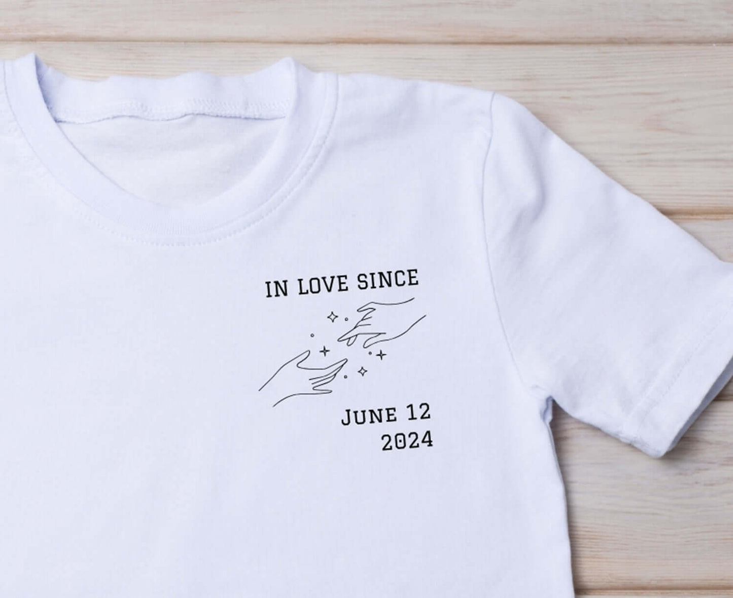 Männer T-Shirt "Love since" Liebesbotschaft - 3 verschiedene Motive mit Datum, Schmuckstück - einzigartig