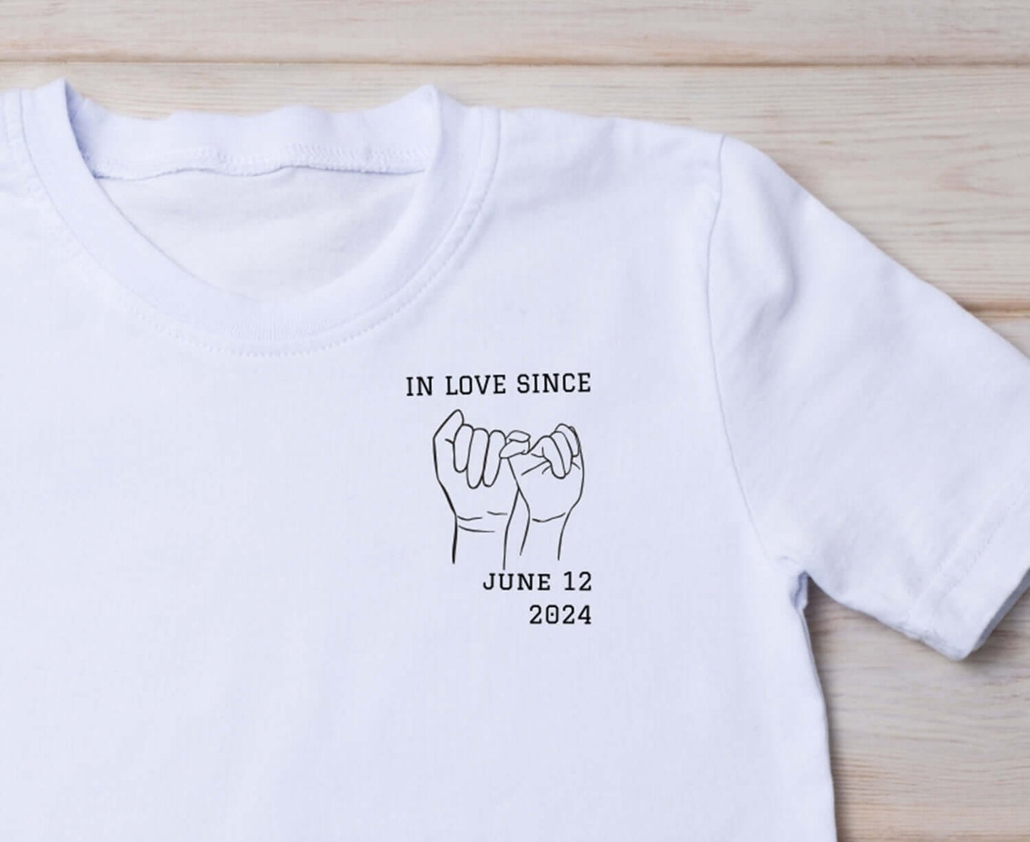 Männer T-Shirt "Love since" Liebesbotschaft - 3 verschiedene Motive mit Datum, Schmuckstück - einzigartig