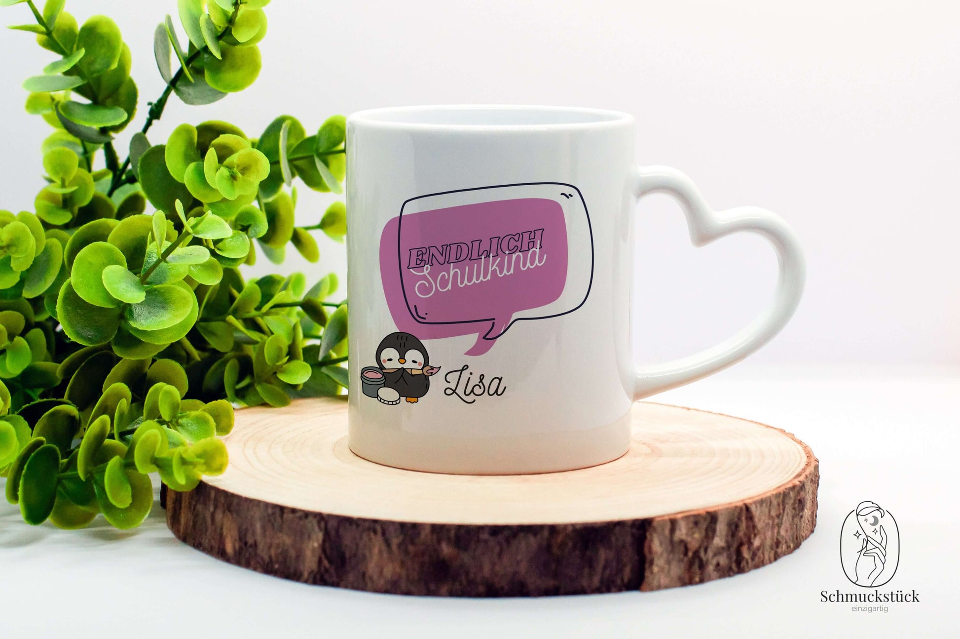 personalisierte Tasse mit Aufdruck *zur Schuleinführung / Schule, Schmuckstück - einzigartig