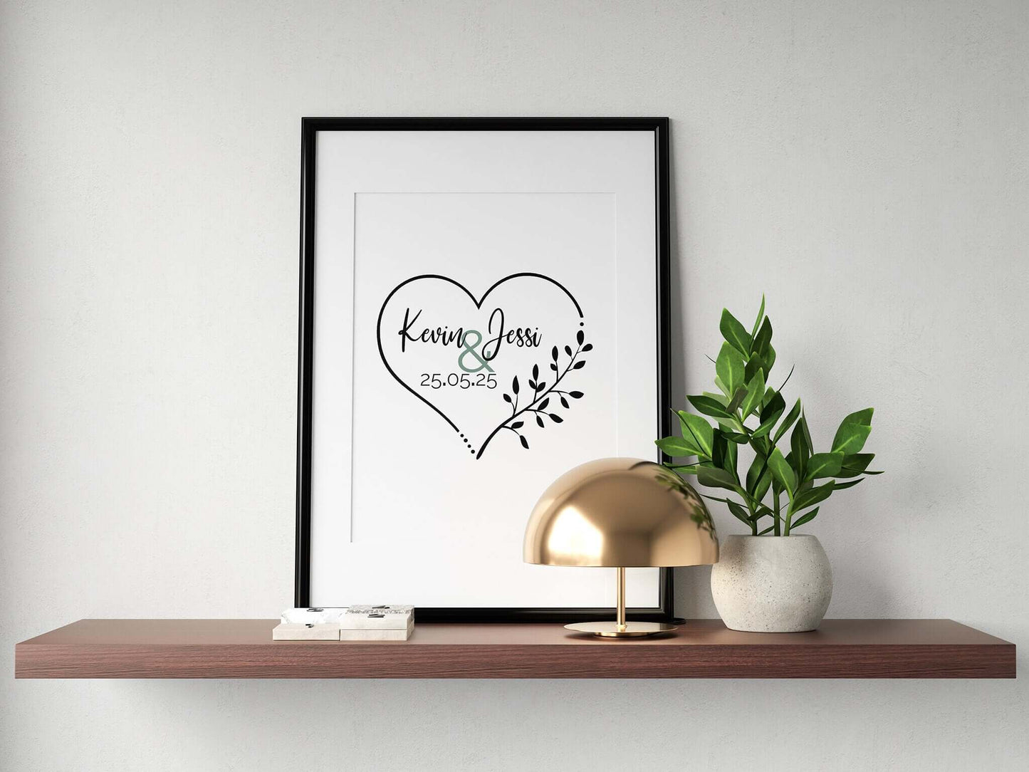 Vorgefertigtes Logo Design, Hochzeits-Monogramm, Modernes Hochzeits-Logo für Hochzeit, Schmuckstück - einzigartig