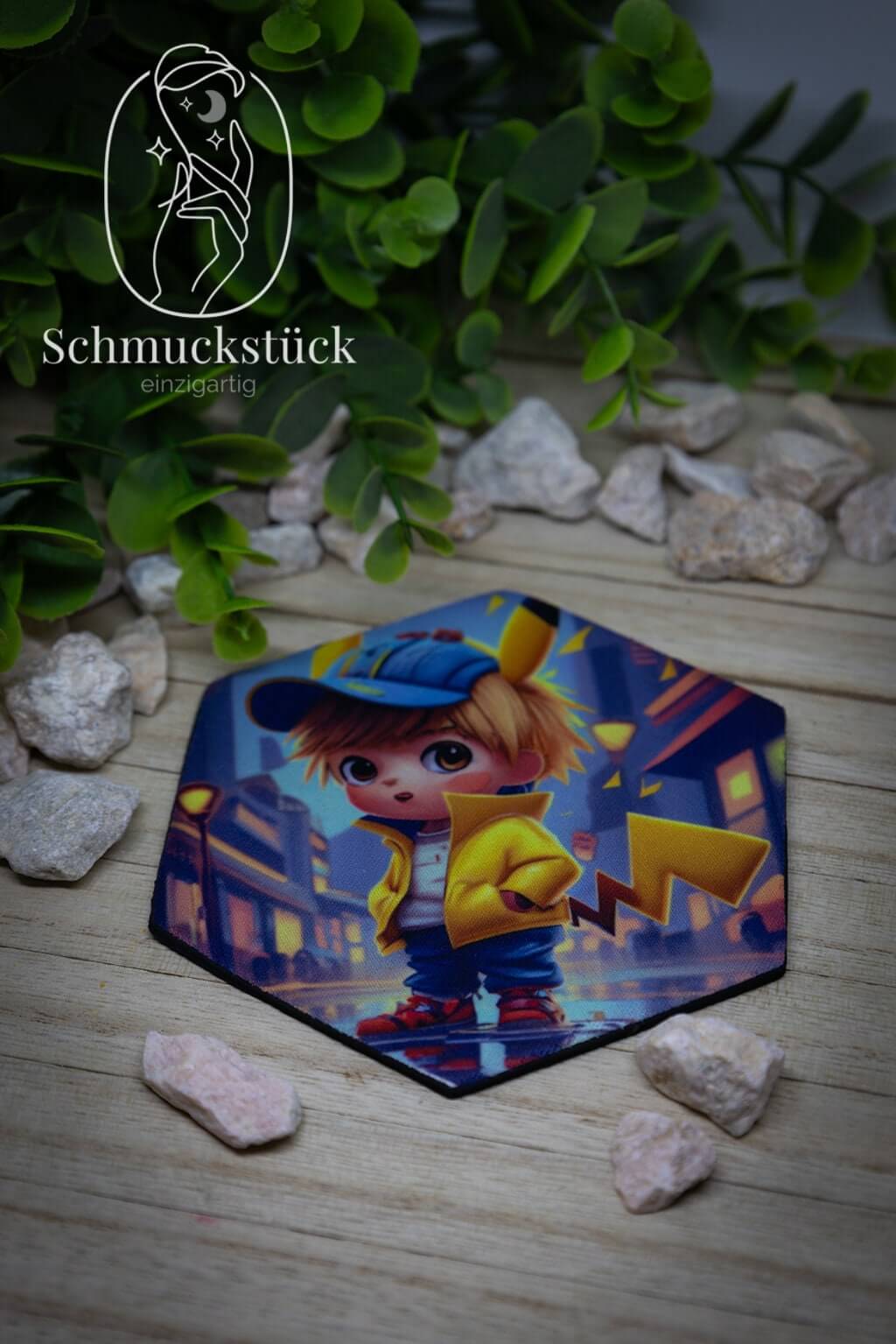 Untersetzer Gummi als Tassenuntersetzer mit eigenem Foto oder Text, Schmuckstück - einzigartig