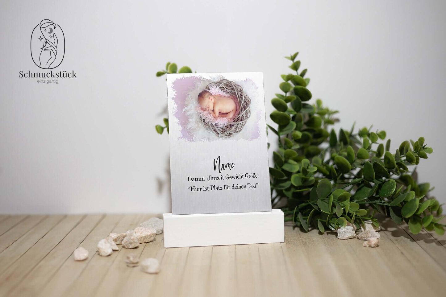 individuelles Foto auf Aluminiumschild *10x15 / 20x30 / Visitenkarte, Schmuckstück - einzigartig