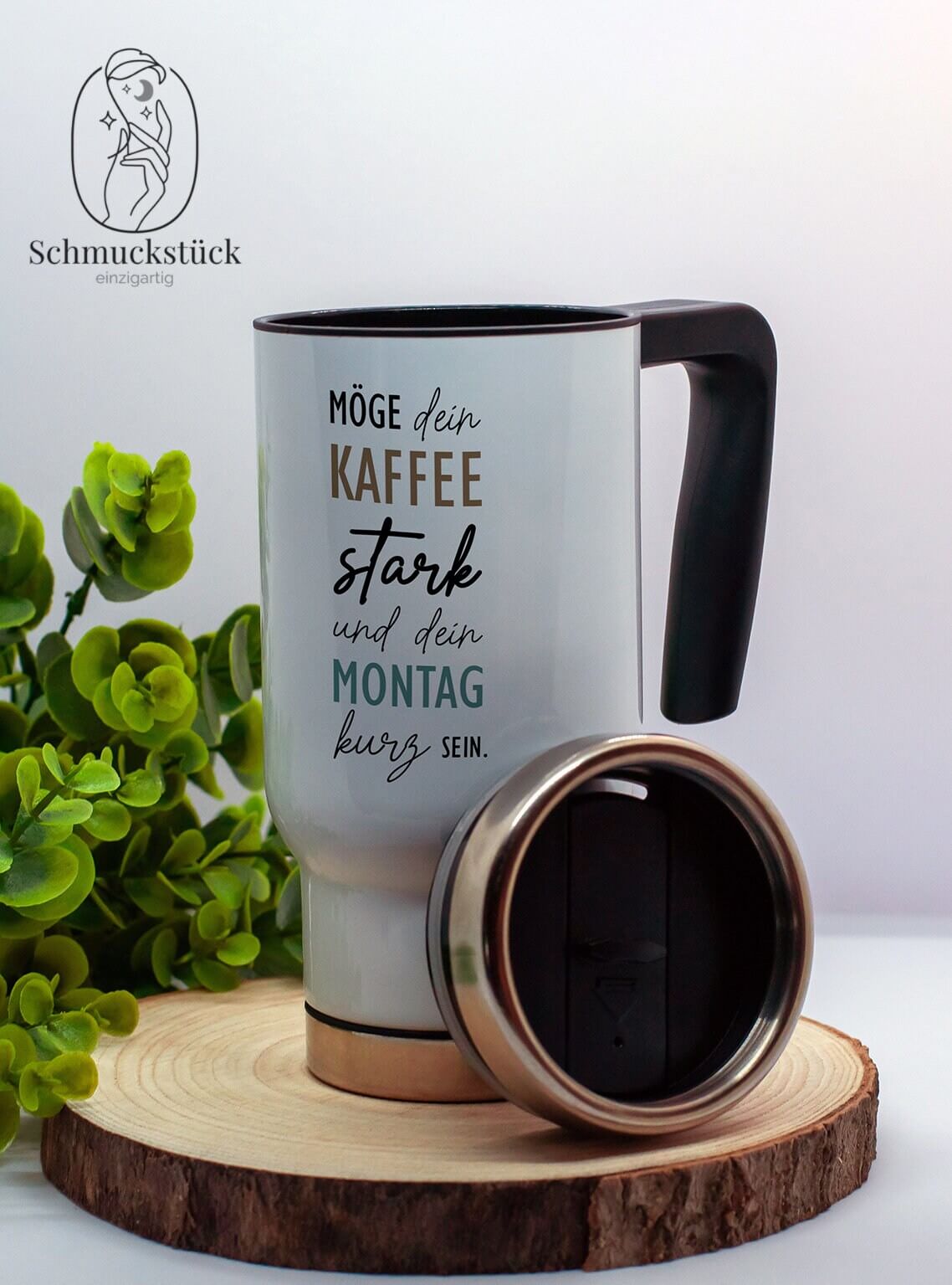 Edelstahl-Thermobecher individuell gestaltet, Schmuckstück - einzigartig