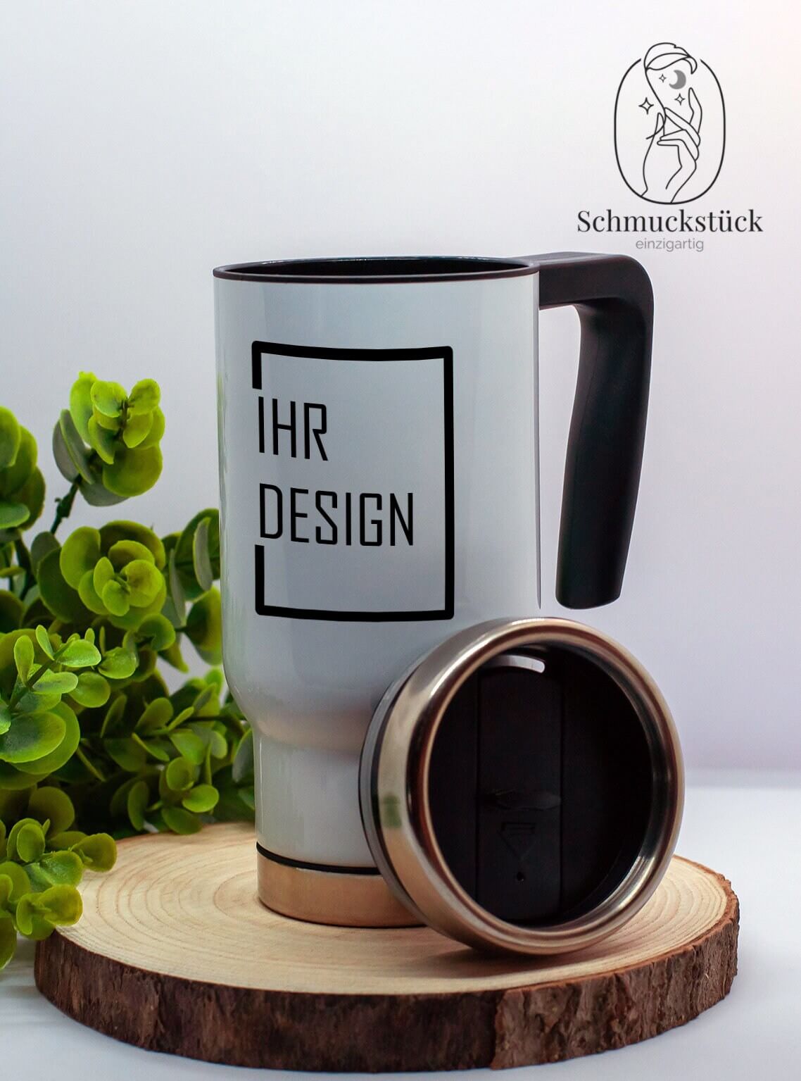 Edelstahl-Thermobecher individuell gestaltet, Schmuckstück - einzigartig