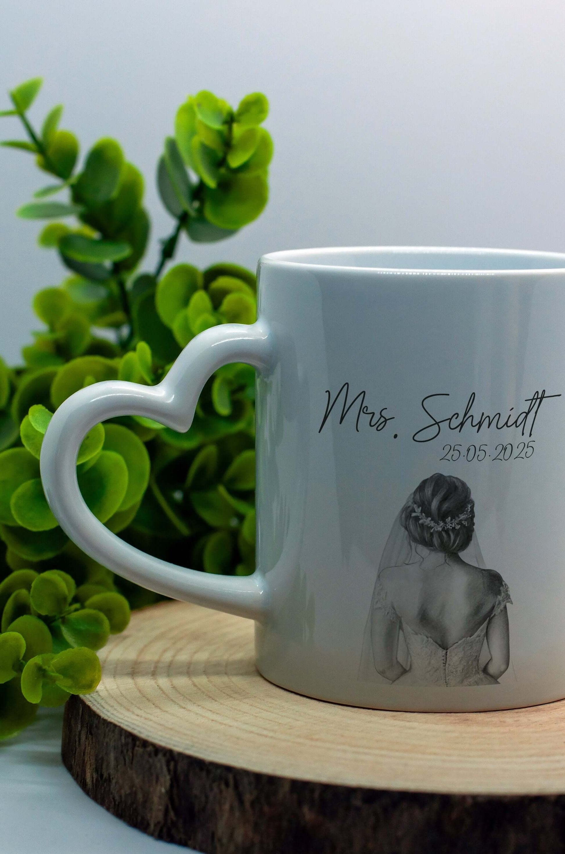 personalisierte Valentinstagstassen, Mr & Mrs Partnertassen *Geschenkidee zur Hochzeit, Partner, Tassenset, Schmuckstück - einzigartig