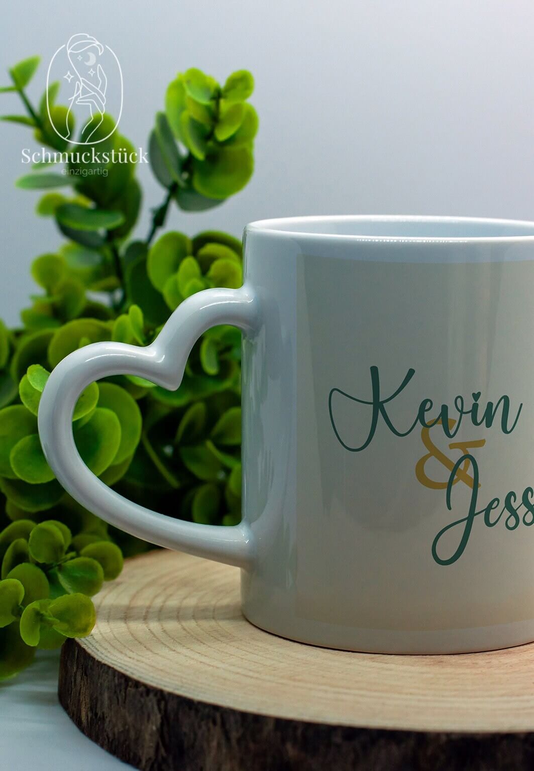 Personalisierte Tassen zum Jahrestag, Valentinstag *Geschenkidee für Hochzeit, Schmuckstück - einzigartig