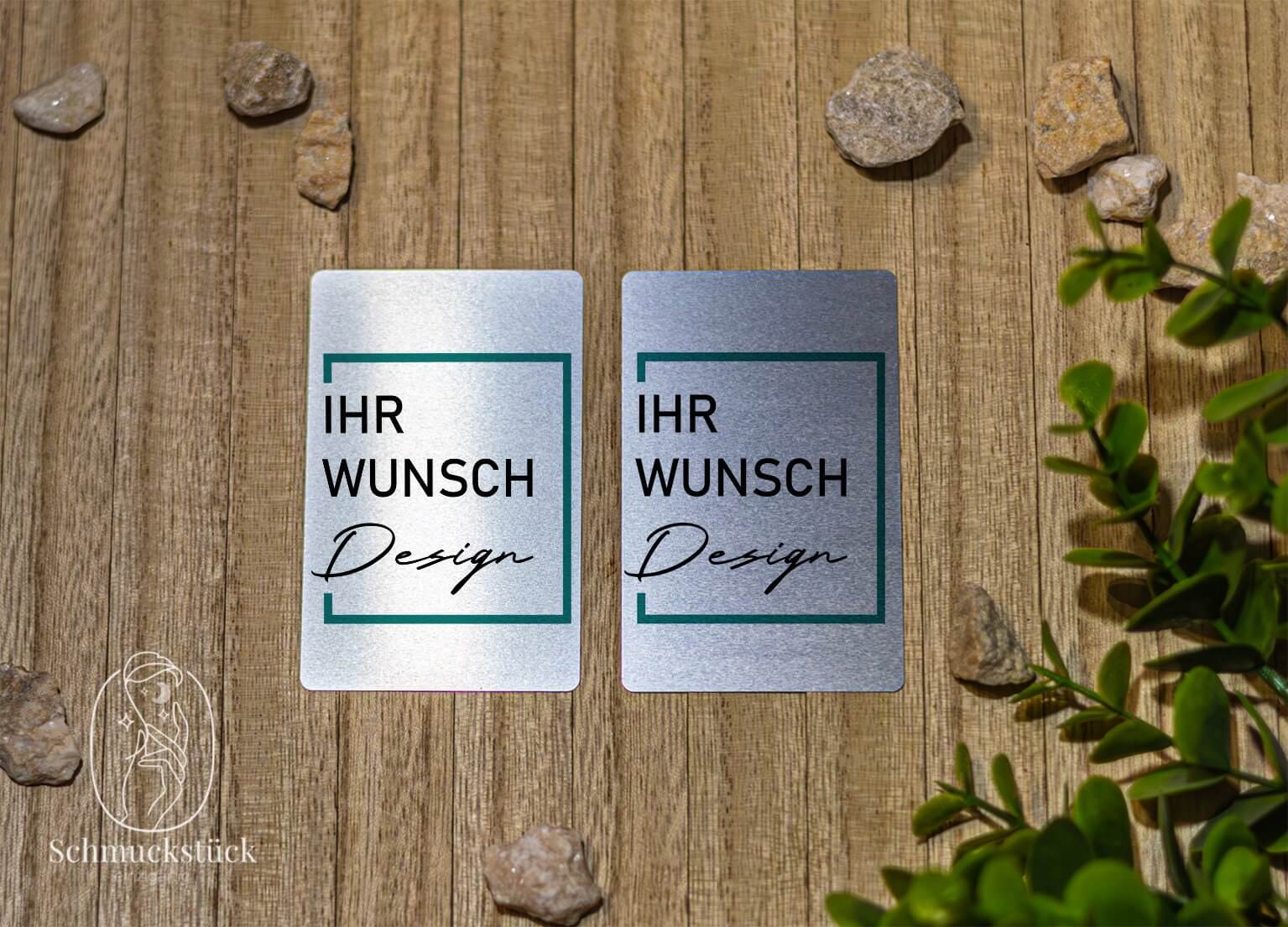 Visitenkarten als Partner Karten - personalisierte Geschenkkarten für Deinen Liebsten zum Valentinstag, Hochzeit, Jahrestag, Schmuckstück - einzigartig