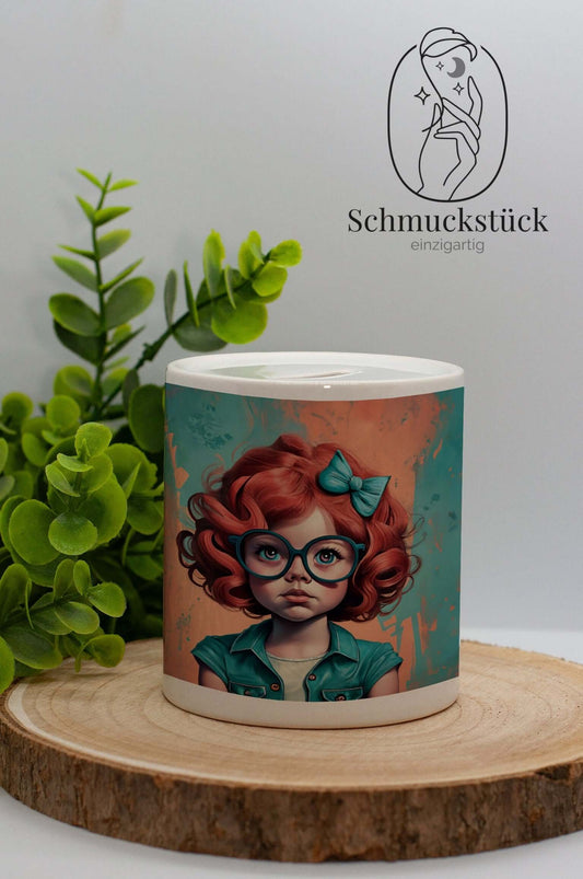 personalisierte Spardose mit Foto und Name oder Wunschmotiv *Geschenkidee zum Sparen, Schmuckstück - einzigartig