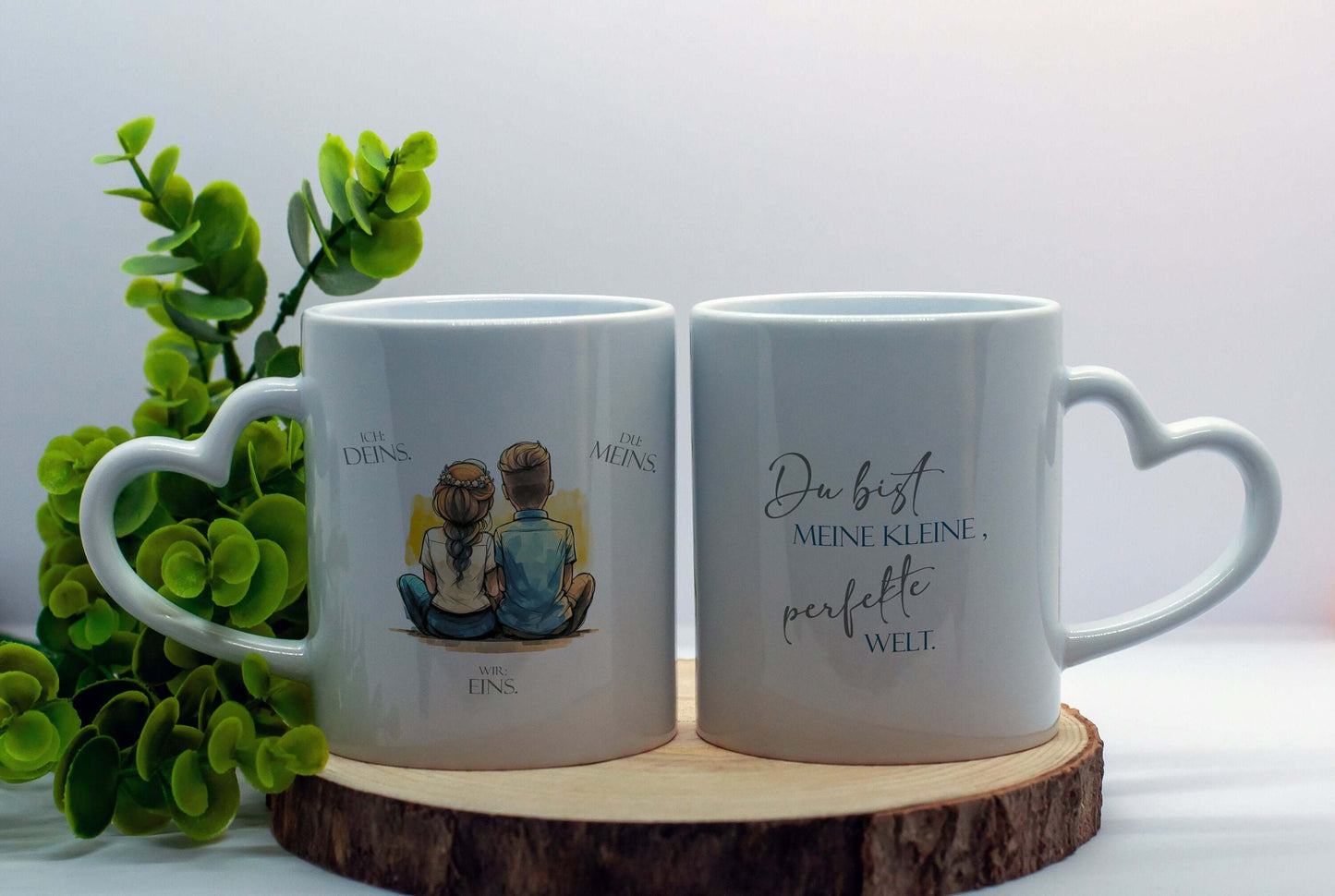 personalisierte Valentinstagstassen, Mr & Mrs Partnertassen *Geschenkidee zur Hochzeit, Partner, Tassenset, Schmuckstück - einzigartig