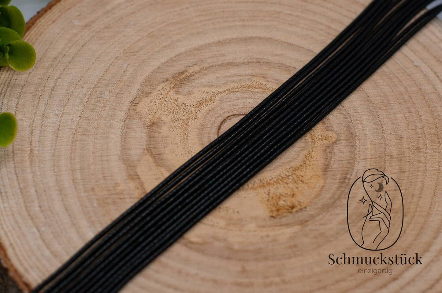 10 Halsketten mit Karabinerverschluss *schwarz, Schmuckstück - einzigartig