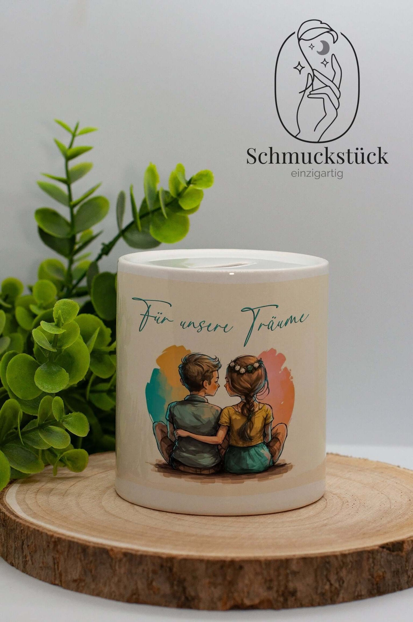 personalisierte Spardose mit Foto und Name oder Wunschmotiv *Geschenkidee zum Sparen, Schmuckstück - einzigartig