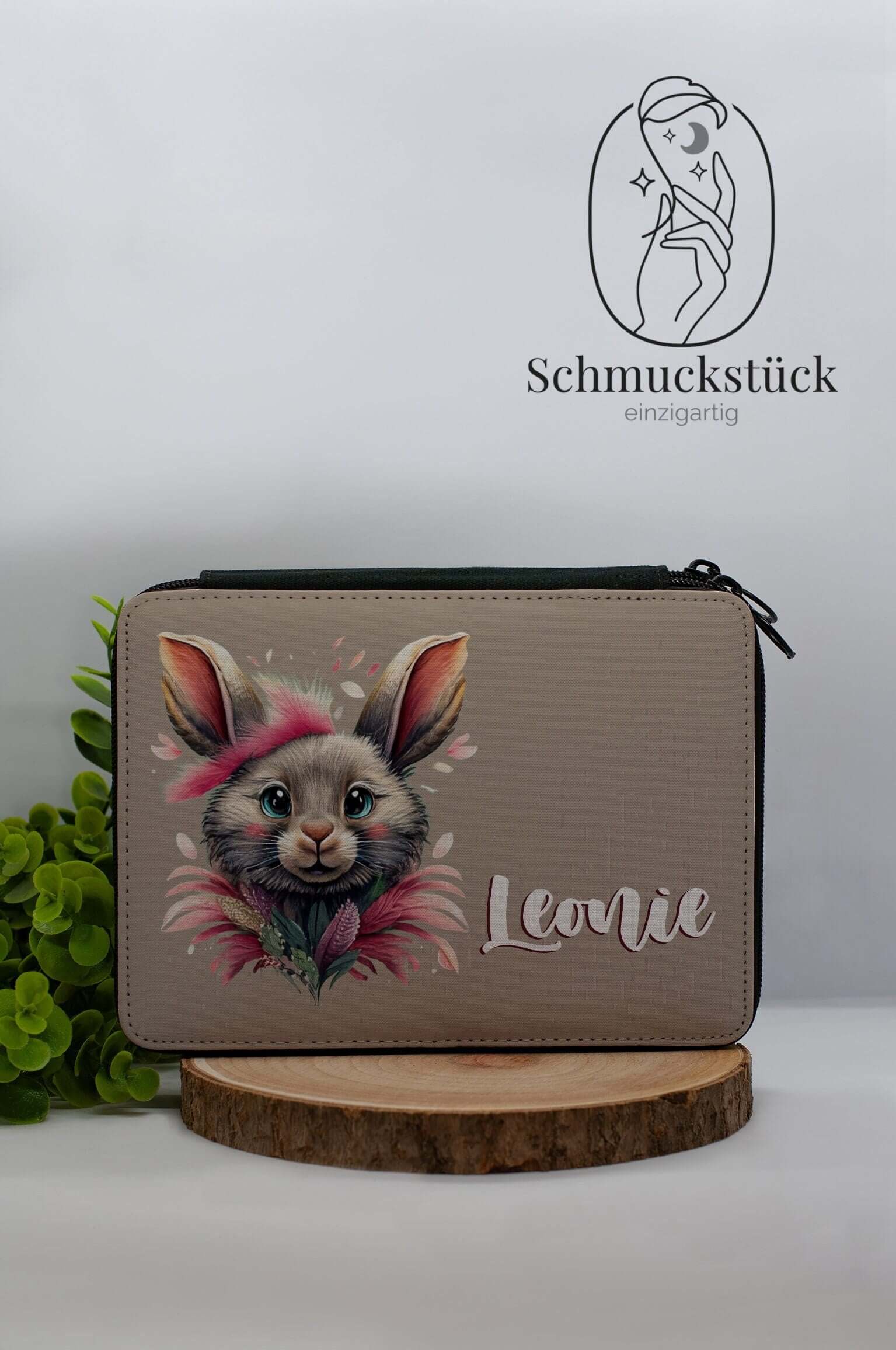 Federmappe mit Motiv, Foto oder Name *individuell gestaltbar, Schmuckstück - einzigartig