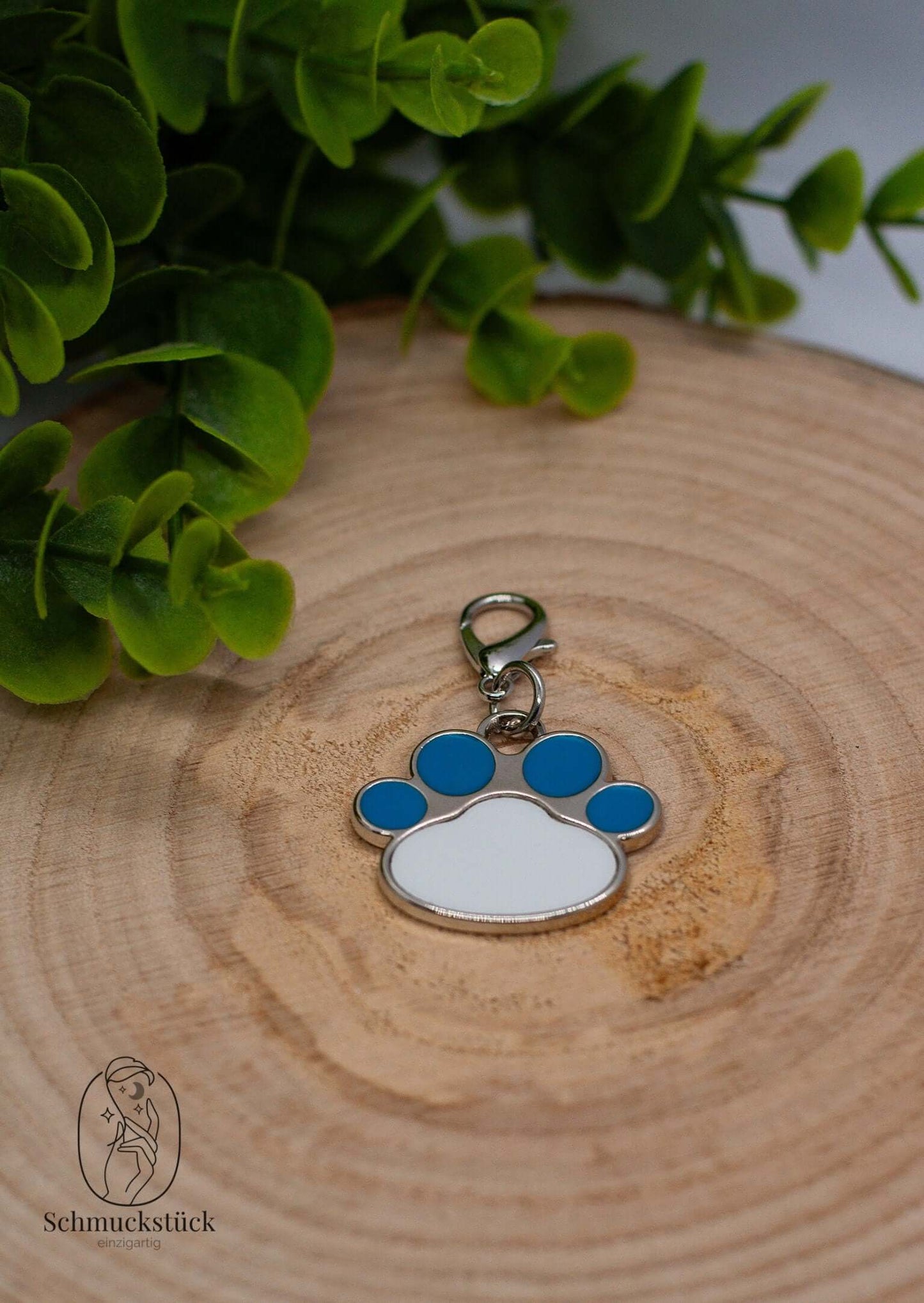 Anhänger Hundepfote / ID Marke Hund mit individuellen Aufdruck, Schmuckstück - einzigartig