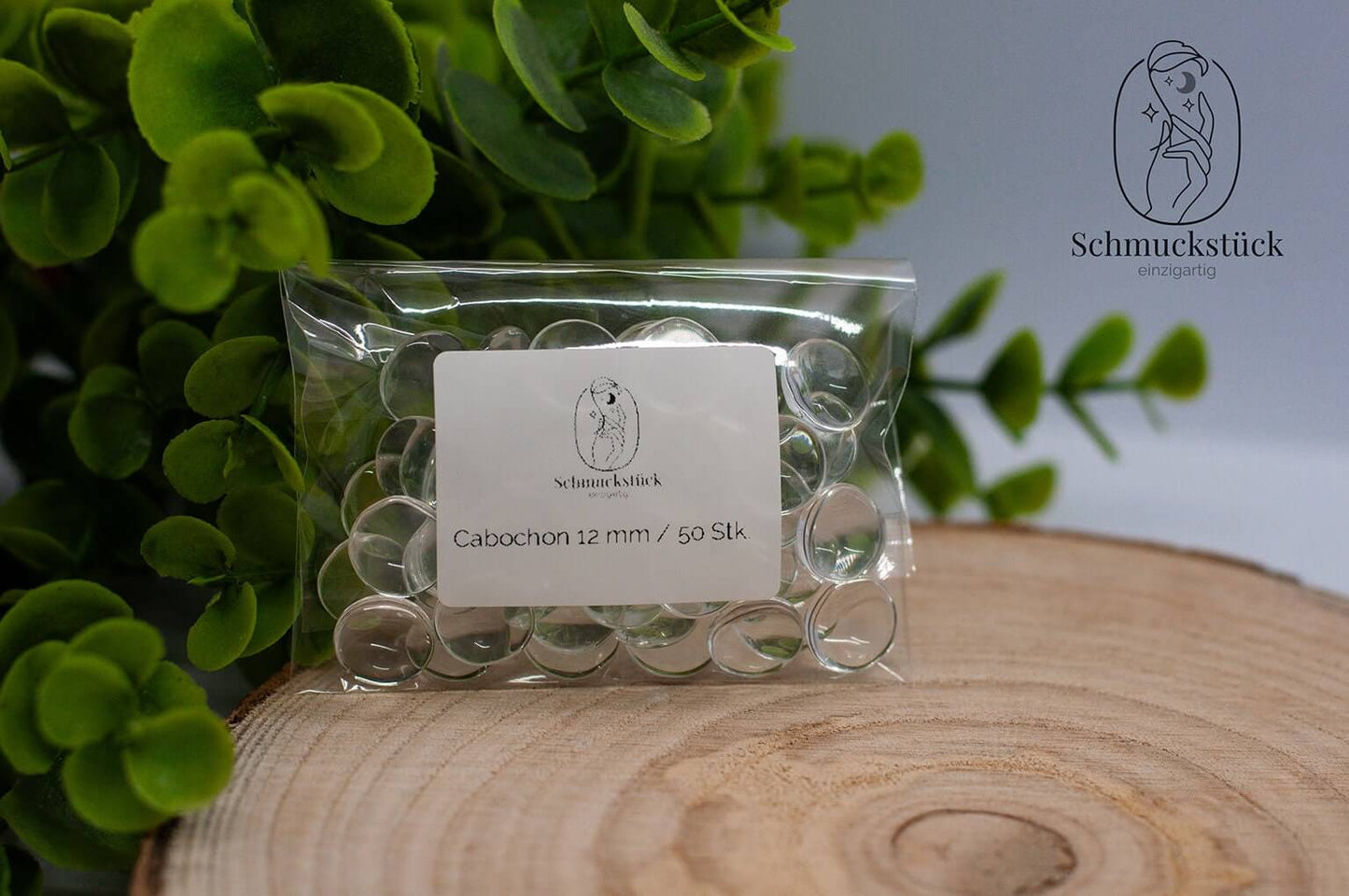 Glas Cabochon / 8 / 10 / 12 / 20 / 25 / 30 / 18x24 / rund / oval, Schmuckstück - einzigartig