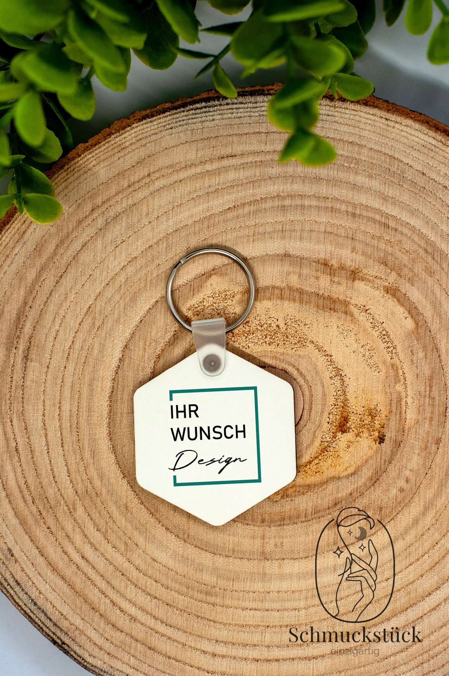 Schlüsselanhänger mit individuellen Aufdruck, Foto, Design oder Logo aus MDF mit Schlüsselring *Geschenkidee, Schmuckstück - einzigartig