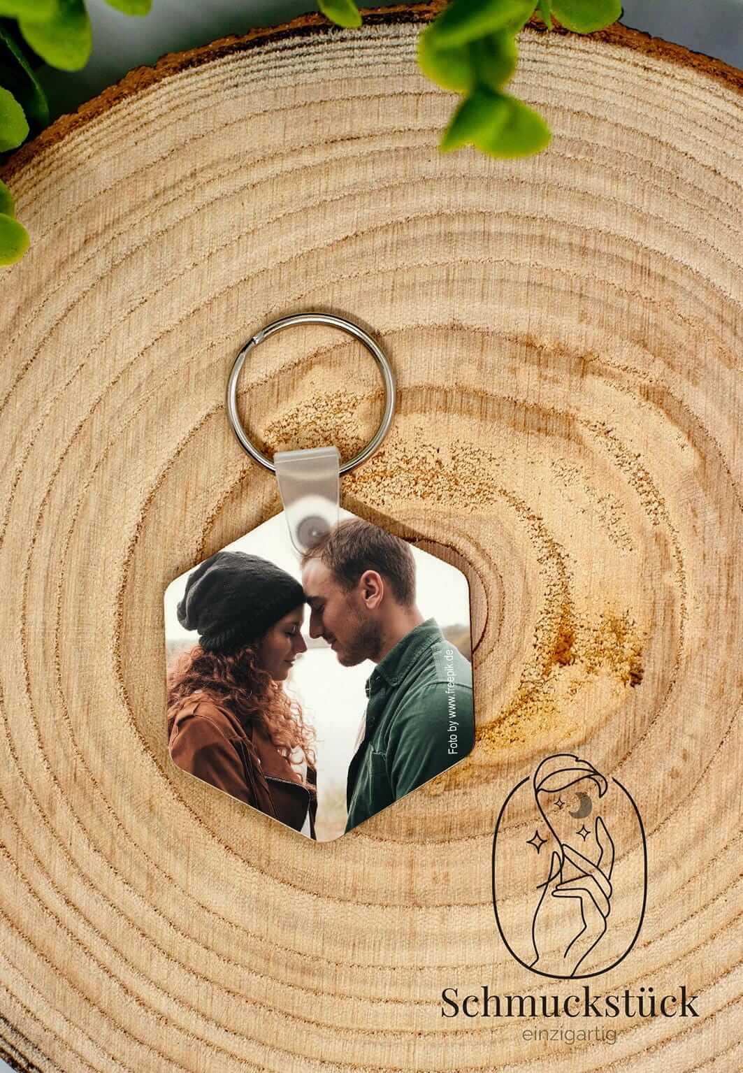 Schlüsselanhänger mit individuellen Aufdruck, Foto, Design oder Logo aus MDF mit Schlüsselring *Geschenkidee, Schmuckstück - einzigartig