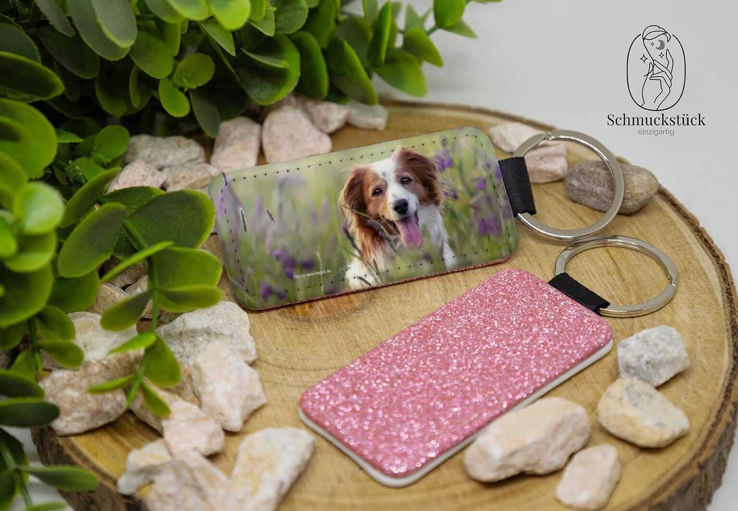 personalisierter Schlüsselanhänger mit eigenem Foto & Text, Schmuckstück - einzigartig