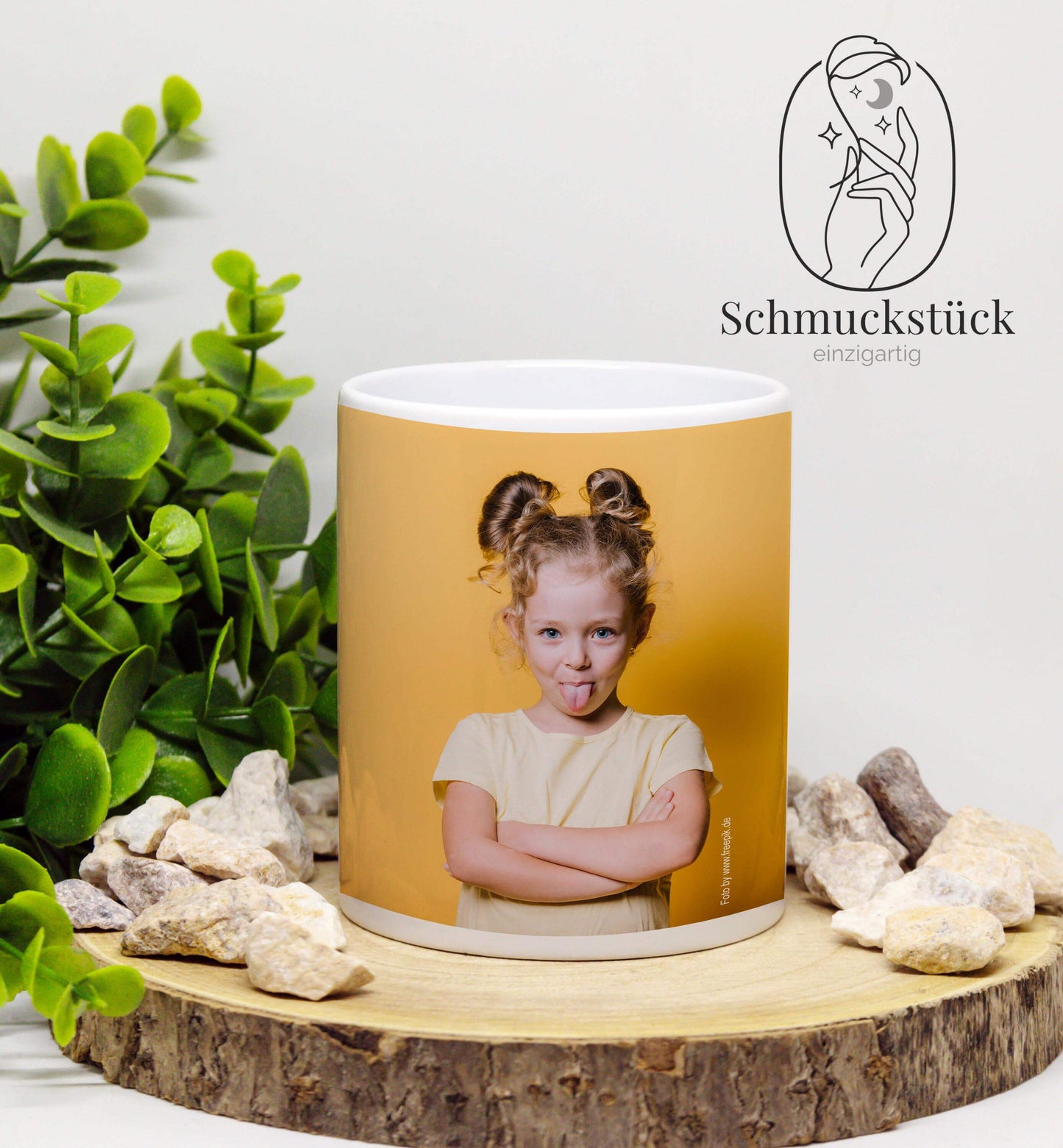 Fototasse mit individuellen Foto, Aufdruck, Text oder Spruch, Schmuckstück - einzigartig