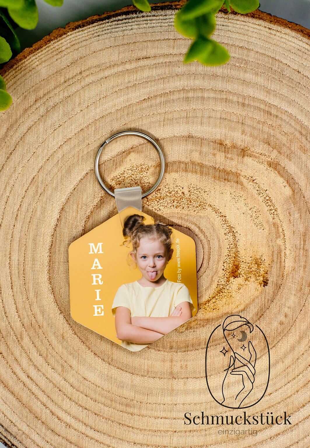 Schlüsselanhänger mit individuellen Aufdruck, Foto, Design oder Logo aus MDF mit Schlüsselring *Geschenkidee, Schmuckstück - einzigartig