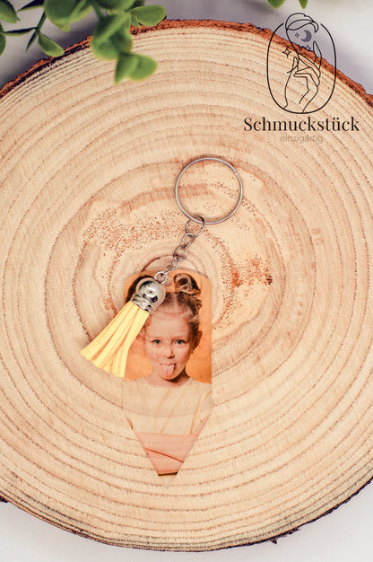 Acryl Schlüsselanhänger mit individuellen Aufdruck für Schulranzen, Schuleinführung, Schulanfang oder Kindergarten