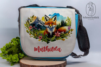 Schultertasche, Tragetasche, Kindergartentasche mit individuellen Aufdruck für Kindergarten oder Schule, Schmuckstück - einzigartig