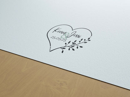 Vorgefertigtes Logo Design, Hochzeits-Monogramm, Modernes Hochzeits-Logo für Hochzeit, Schmuckstück - einzigartig