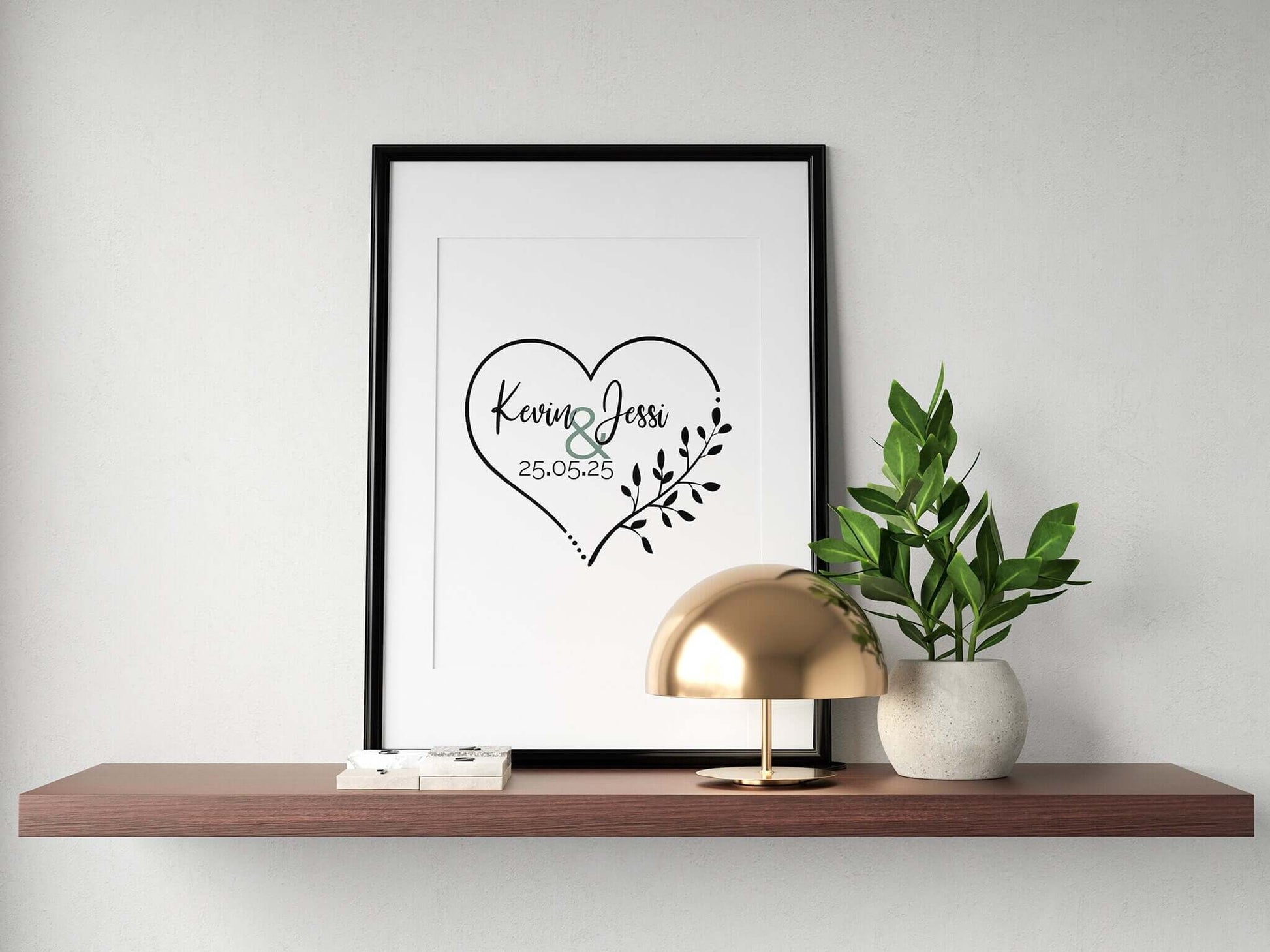 Vorgefertigtes Logo Design, Hochzeits-Monogramm, Modernes Hochzeits-Logo für Hochzeit, Schmuckstück - einzigartig