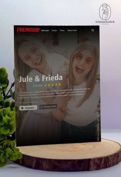 Personalisiertes "Netflix"-Filmposter* für Paare, Familie und Freunde auf Acrylglas, Schmuckstück - einzigartig