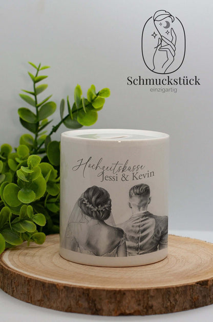 personalisierte Spardose mit Foto und Name oder Wunschmotiv *Geschenkidee zum Sparen, Schmuckstück - einzigartig