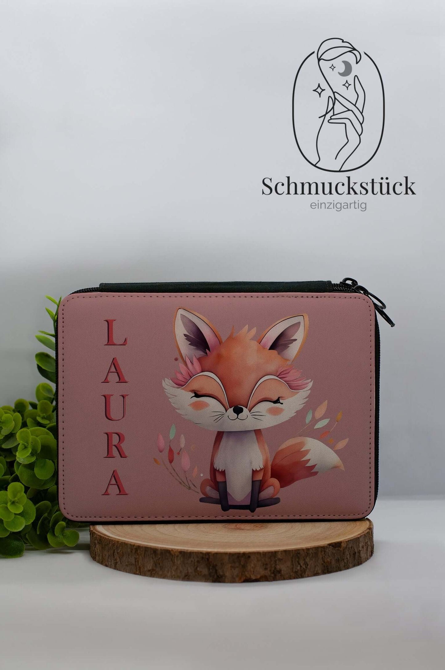 Federmappe mit Motiv, Foto oder Name *individuell gestaltbar, Schmuckstück - einzigartig
