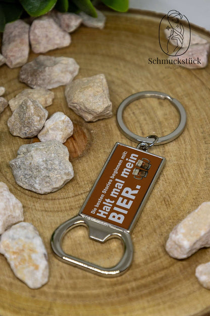 Flaschenöffner mit Foto, Logo oder Wunschdesign, Schmuckstück - einzigartig